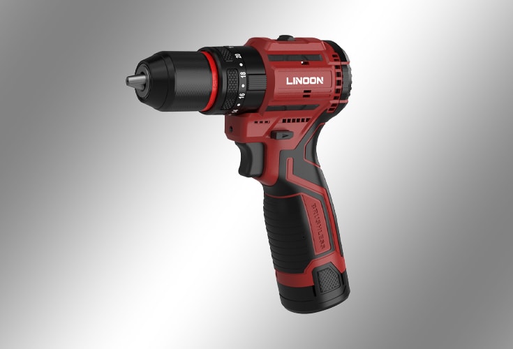 LN D16S Cordless Hand Drill, 16.8V Brushless Motor, 3/8 Inch Keyless Chuck, Built-in LED Light, 20+1 Torque Adjustment