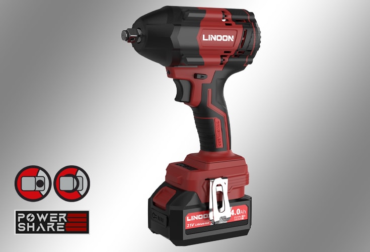 LN BW85 1000Nm Cordless Impact Wrench High Torque 1/2-In 21V Electric Impact Wrench
