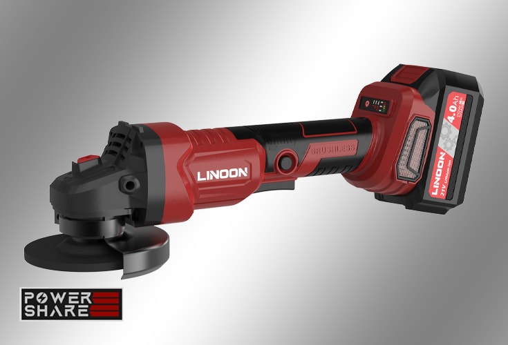 LN A100B 5 inches Brushless Cordless Battery Angle Grinder