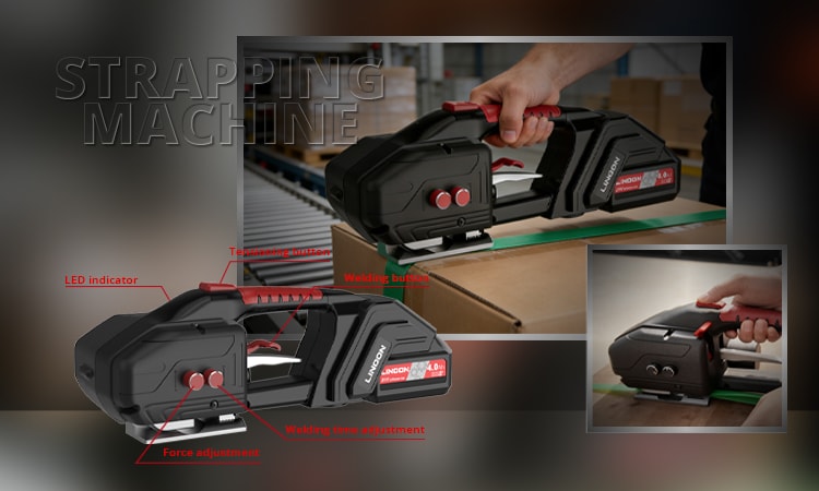battery operated strapping machine cordless packing tool