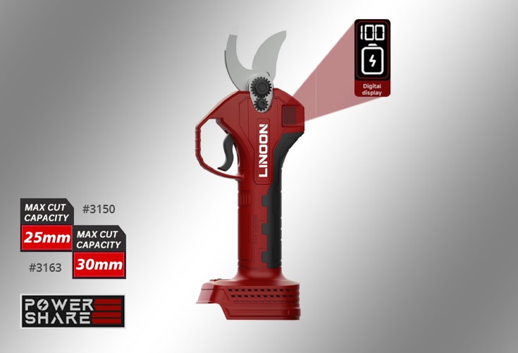 LN S3 Electric Pruning Shears,Brushless Electric Pruner, Power Cordless Pruning Shears for Tree Trimming Branch Cutter